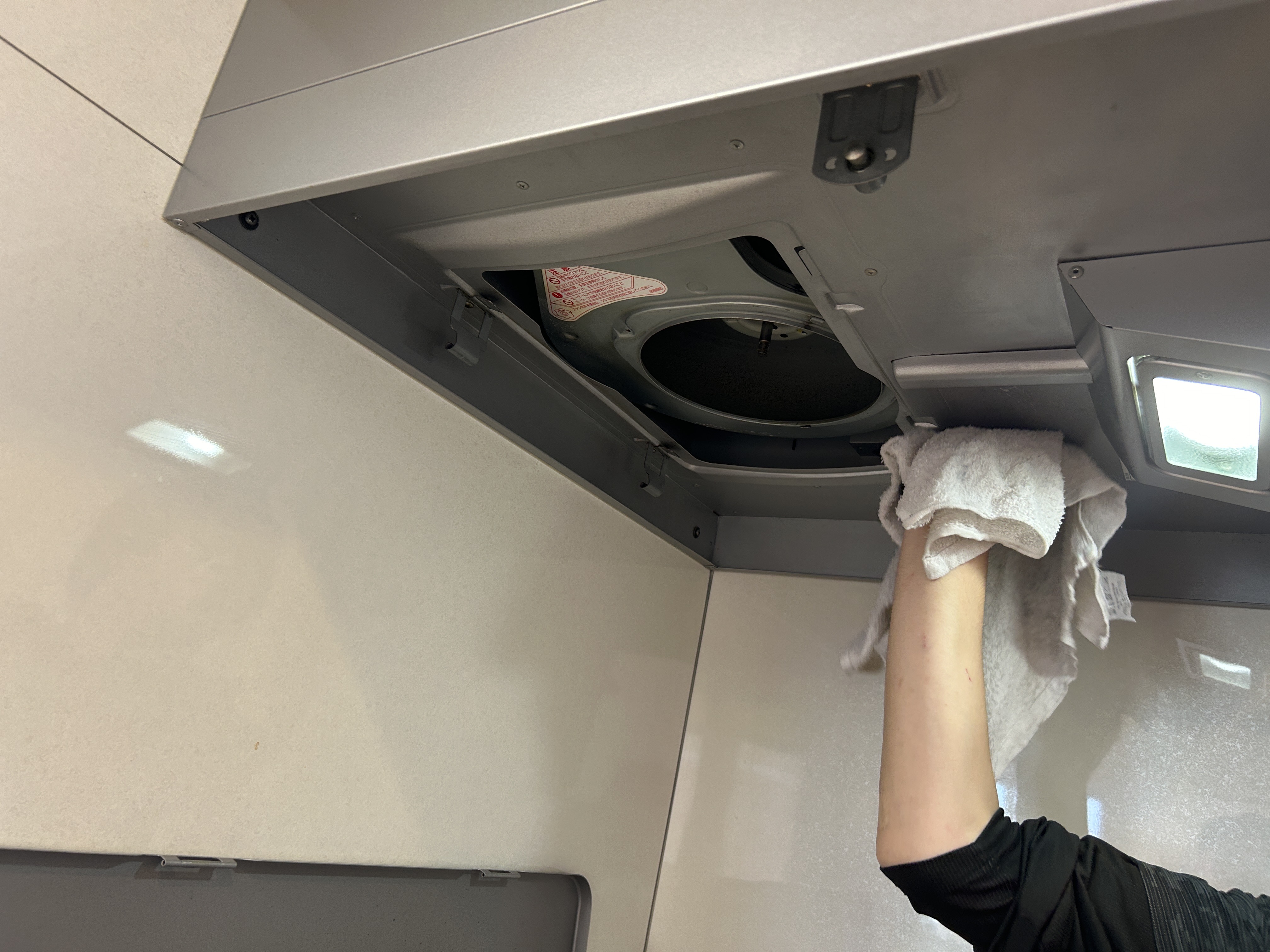 レンジフードのお掃除